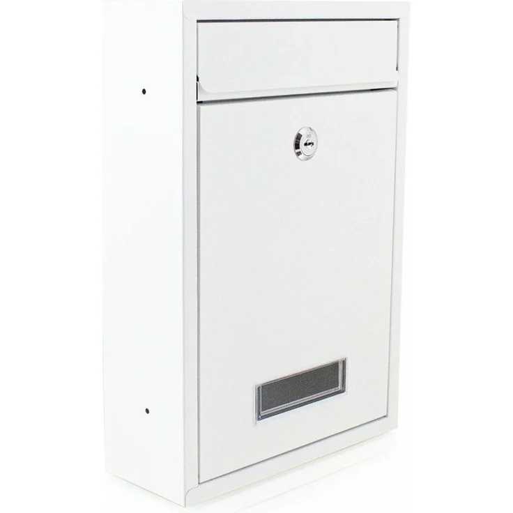 Mini Briefkasten Wandbriefkasten erweiterbar zur Briefkastenanlage Weiß