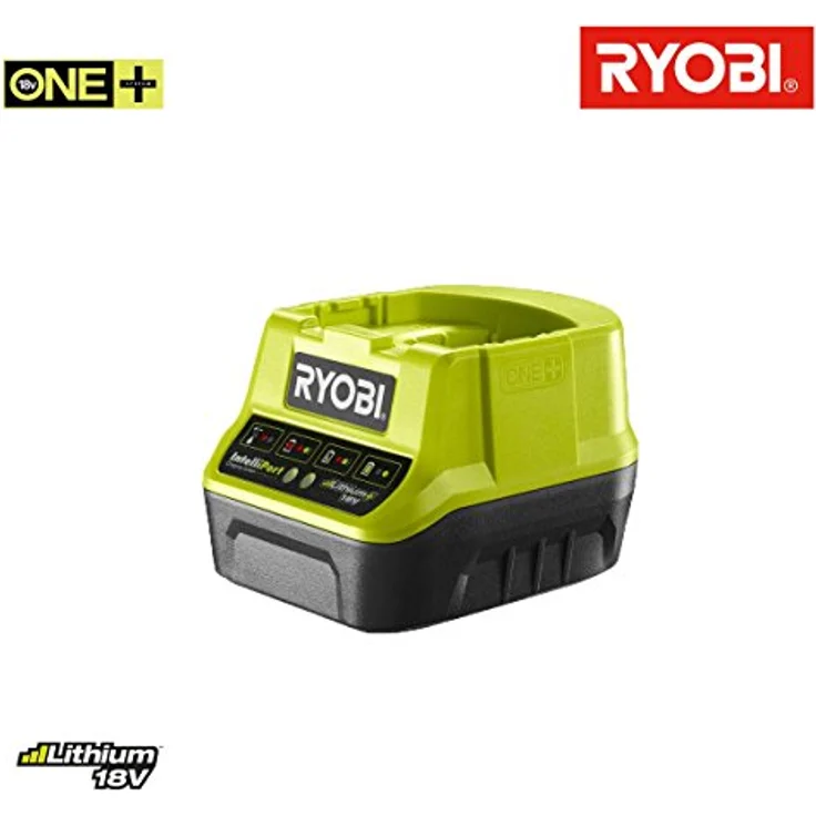 Ryobi 5133002891 Schnellladegerät 18V, Spannungs-und Temperaturüberwachung, mit Schutzelektronik, ohne Akku – RC18-120 – Bild 1