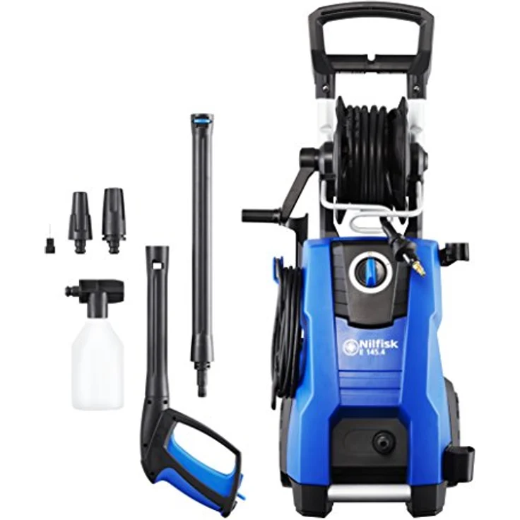 Nilfisk E 145 bar 145.4-9 X-TRA EU Hochdruckreiniger für Haushalt, Außenbereich, Autowäsche und Gartenarbeiten 2100-W-Induktionsmotor, 230 V blau – Bild 2
