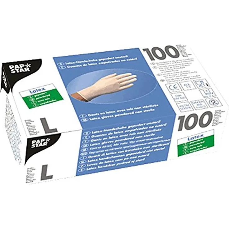 Einweg-Handschuhe Latex Größe L 100 Stück