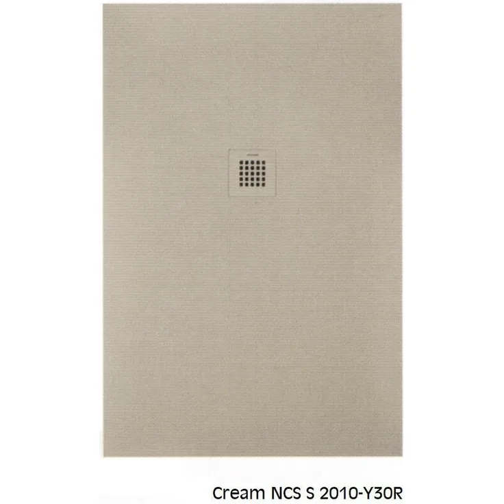 Bäder Boutique BB STRATO Rechteckige Duschwanne 90x70 Beige chrom