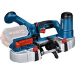Bosch Professional 18V System Akku Bandsäge GCB 18V-63 (inkl. 2 Bandsägeblätter, ohne Akkus und Ladegerät, im Karton