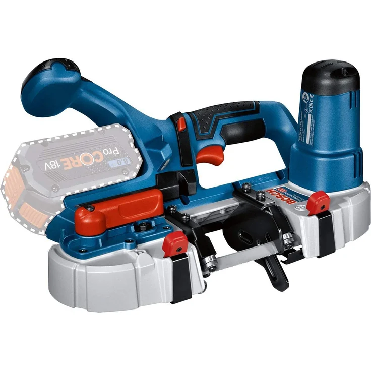 Bosch Professional 18V System Akku Bandsäge GCB 18V-63 (inkl. 2 Bandsägeblätter, ohne Akkus und Ladegerät, im Karton – Bild 1