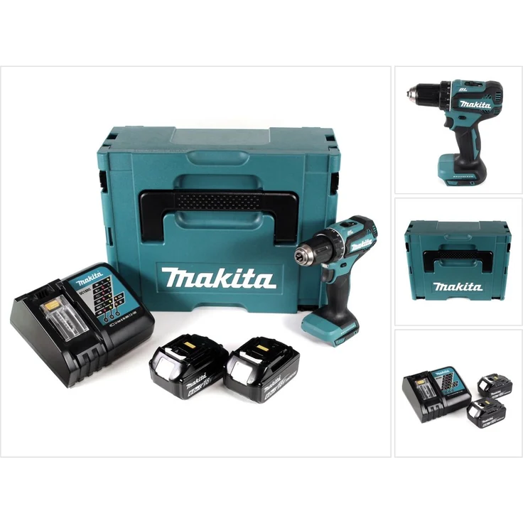 Makita DDF485RGJ Akku Bohrschrauber 18V 50Nm im Makpac + 2x 6,0 Ah Akku + Ladegerät – Bild 1