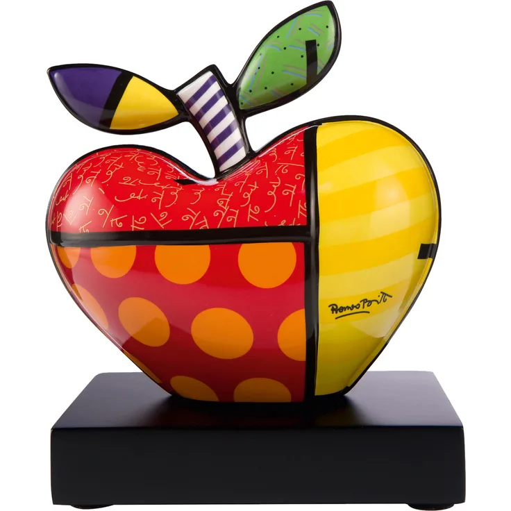 Göbel Big Apple, Romero Britto, Figur, Porzellan, H 17 cm, 66451951