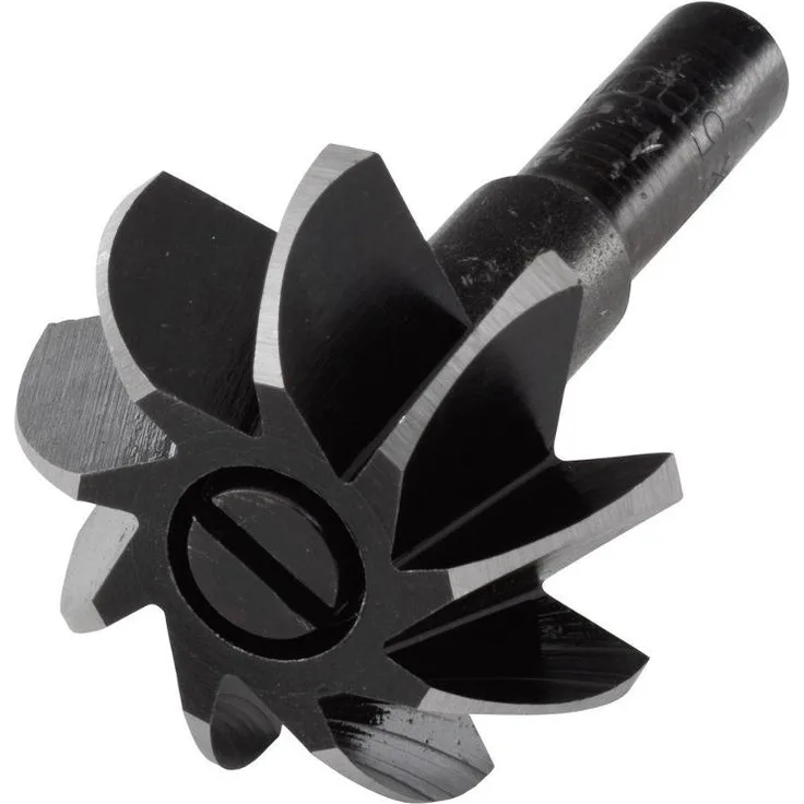 Wolfcraft 3267000 1 Halb-Hohlkehlfräser WS ø 35 mm