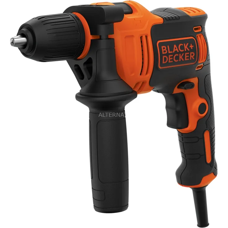 Black & Decker Schlagbohrmaschine BEH550-QS, orange-schwarz, 550W