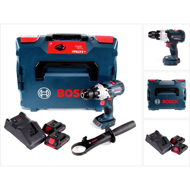 Bosch Professional GSB 18V-110 C Akku Schlagbohrschrauber 18V 2x ProCore Akku 4,0 Ah Ladegerät L-Boxx (06019G030B) – Bild 1