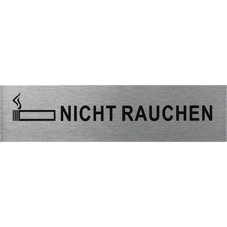 Türschilder in verschieden Größen + Bilder + Sprüche Türschild selbstklebend Firmenschild Nicht Rauchen 160x40mm BWE