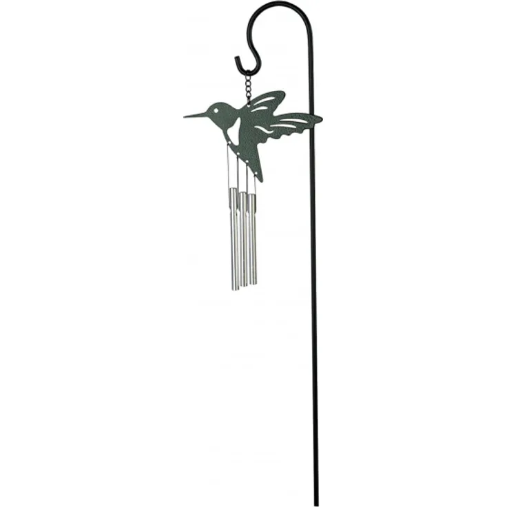 Art Bizniz windspiel Kolibri 45 cm Stahl grün-silber 3-teilig