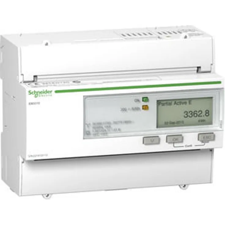 Schneider IEM3310 Energiezähler, 3-phasig, 125A, S0-Impuls