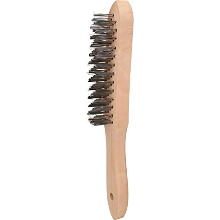 Brilliant Tools BT706002 Stahl-Handdrahtbürste 4-reihig | 290mm, [powered by KS TOOLS]