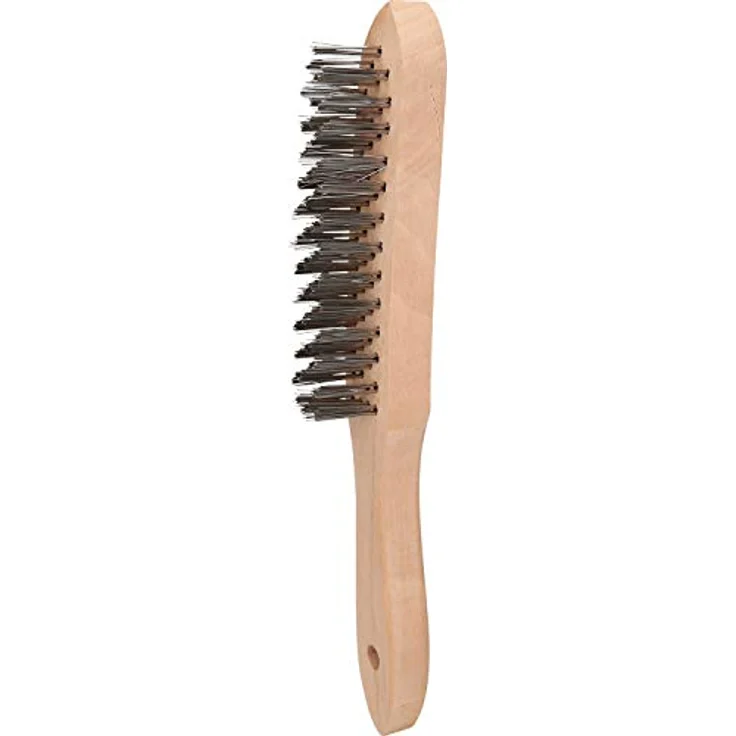 Brilliant Tools BT706002 Stahl-Handdrahtbürste 4-reihig | 290mm, [powered by KS TOOLS]