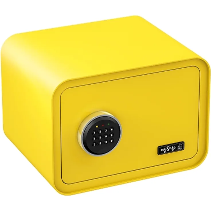 BASI - mySafe - Elektronik-Möbel-Tresor - mySafe 350 - Code - Zitronengelb