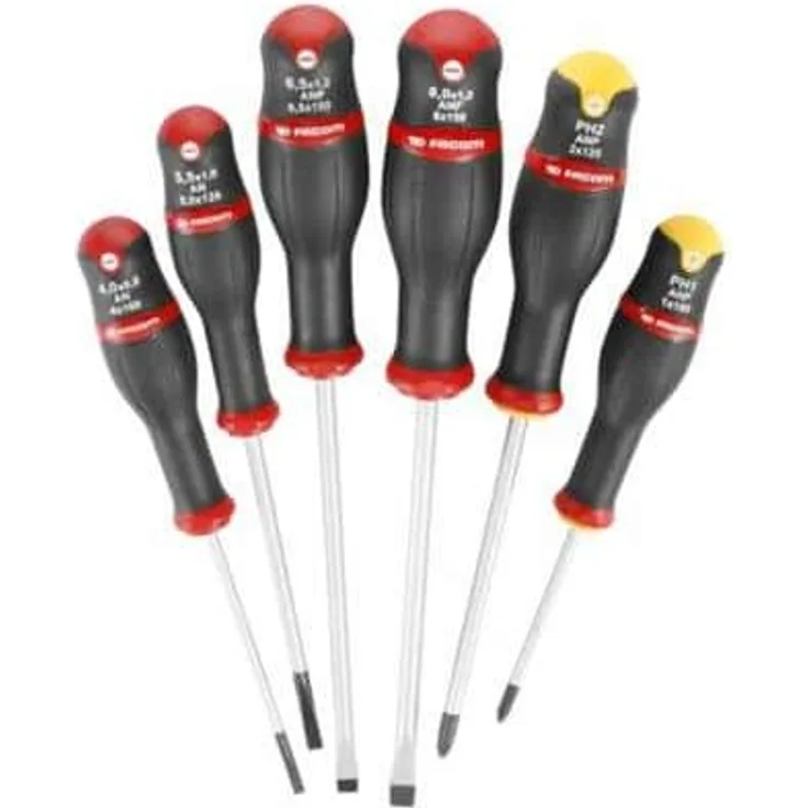 Set von 6 Schraubendreher Facom Protwist Fugendüse - Pozidrive - Phillips