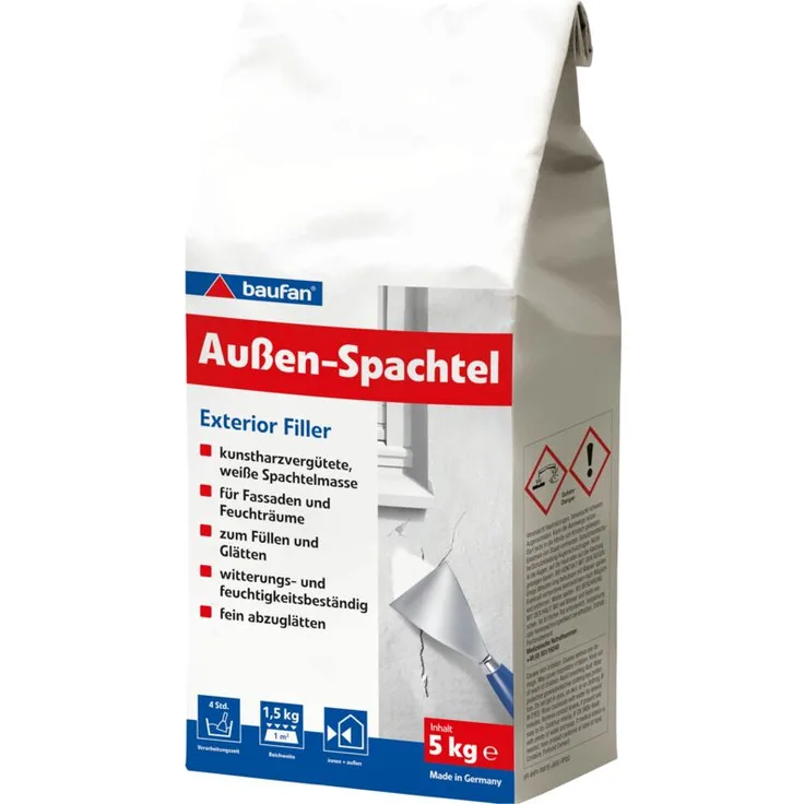 5kg Baufan Außenspachtel Witterungsbeständig