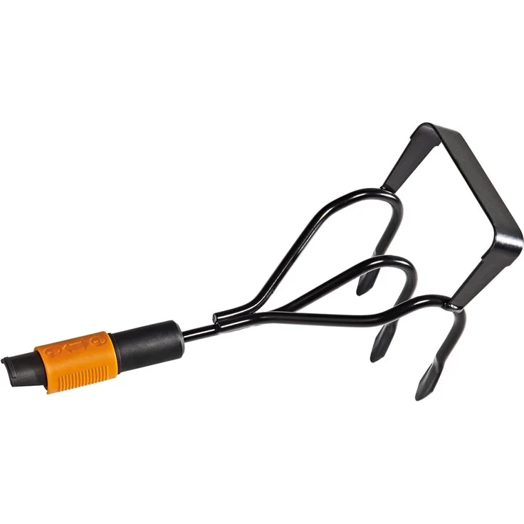 Fiskars Krümmerjäter, Zwei Geräte in einem: Krümmer & Jäter, Gerätekopf, Schwarz-Orange, QuikFit, 1000681 – Bild 1