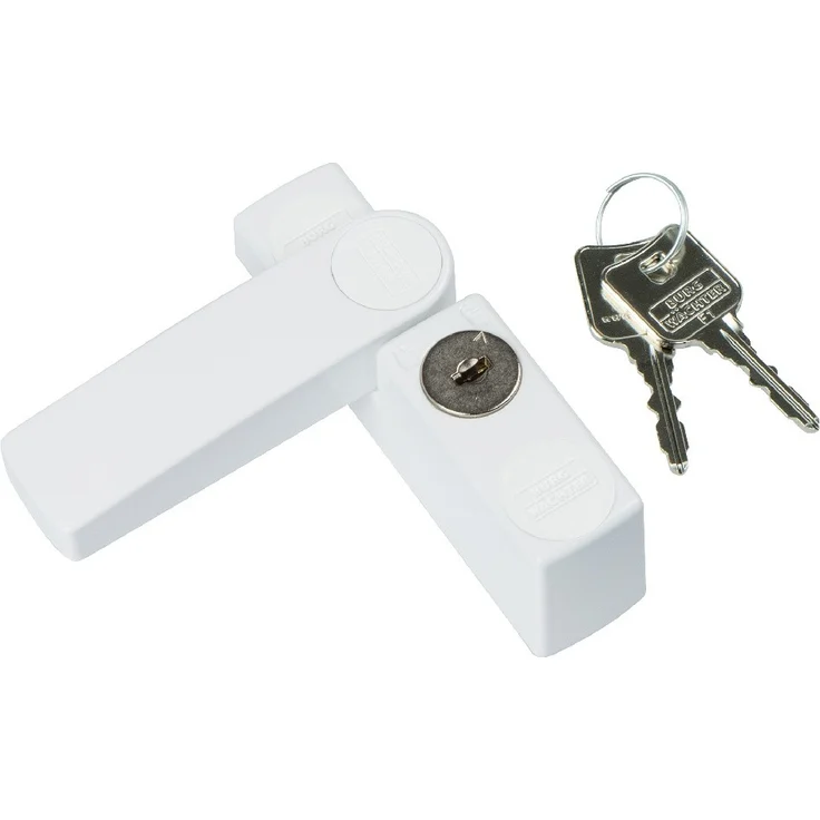 BURG-WÄCHTER Winsafe WS 11 W SB Fenstersicherung, 1 Stück, 142 x 24 x 35 mm, weiß – Bild 2
