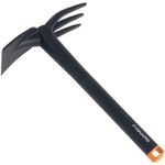 Fiskars Kombihacke, Länge: 32 cm, Glasfaserverstärkter Kunststoff, Schwarz-Orange, Solid, 1001601