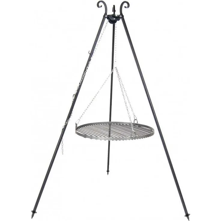 Schwenkgrill Holzkohlegrill Dreibein mit 70cm Stahl-Rost von Cook King