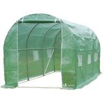 Gewächshaus Foliengewächshaus Winterfest Tomatenhaus Folientunnel, 3x2x2m 6m² - Vounot