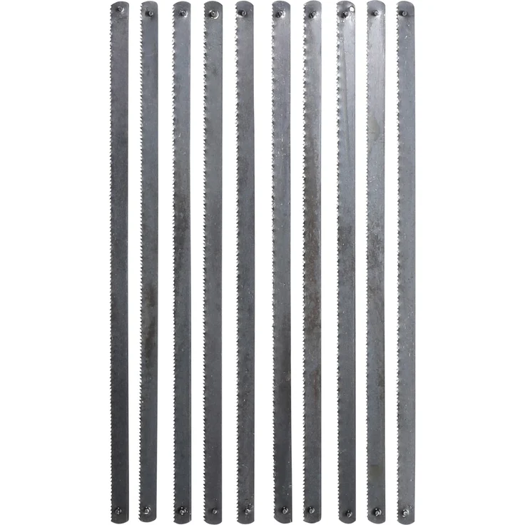 Kraftmann 2069 | Sägeblätter | 10-tlg. | 150 mm | Ersatz-Sägeblätter für Handbügel-Säge - Handsäge - Sägebogen