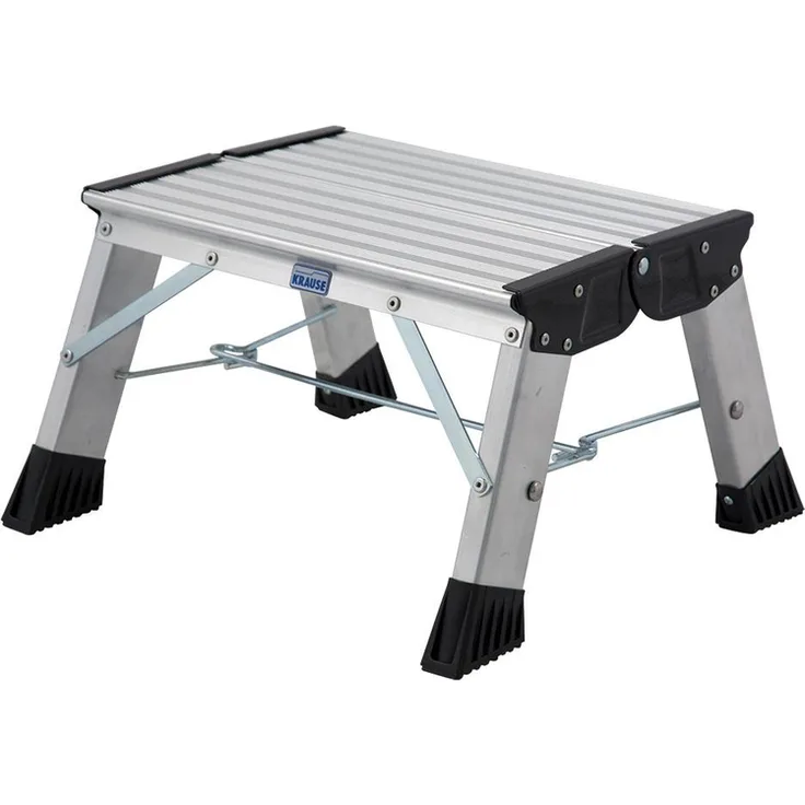 KRAUSE Klapptritt Tritt Tritthocker Treppy PlusLine - Alu - Standhöhe 20 cm