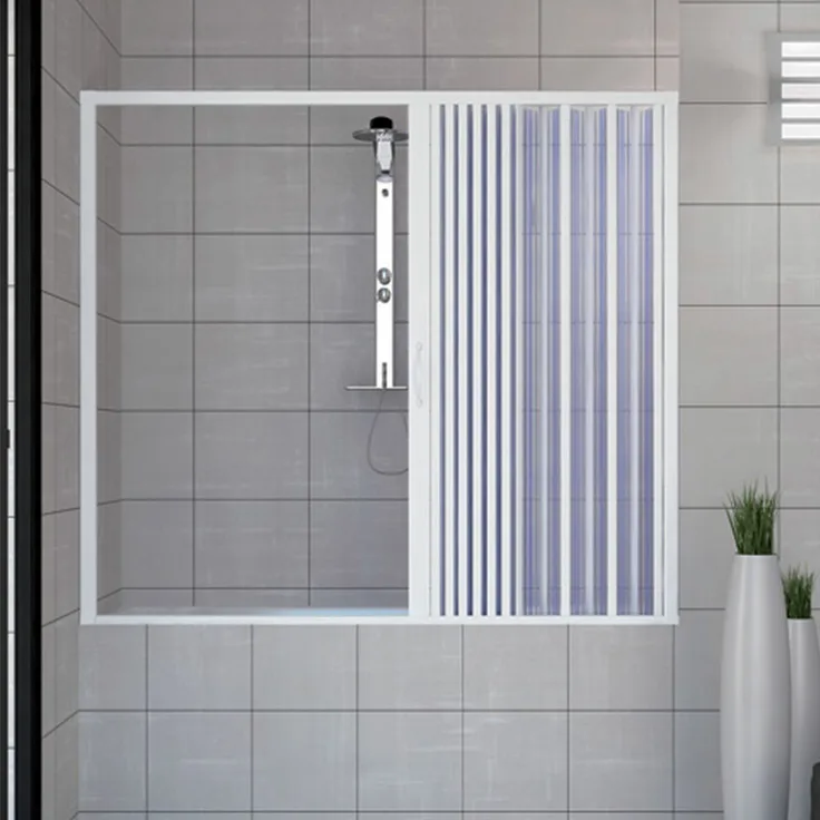 Pinto - PVC Badewannefaltwand 160 CM mit seitlicher Öffnung Mod. Nina