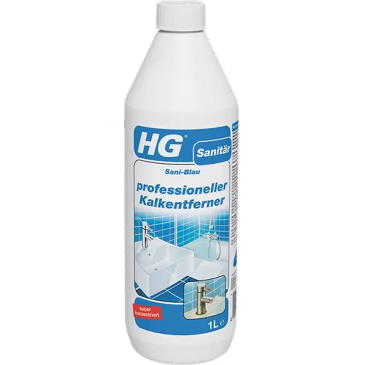 HG Professioneller Kalkentferner Sani-blau 1 Liter