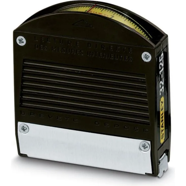 Stanley Bandmass Panoramic (mit Sichtfenster, 3 m Länge, 12,7 mm Massbreite, Kunststoffgehäuse, ohne Feststeller) 1-32-125