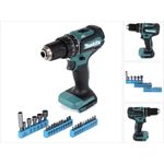 Makita DHP485Z Akku Schlagbohrschrauber 18 V 50 Nm Brushless + 26 tlg. Bit Steckschlüssel Set - ohne Akku, ohne Ladegerät