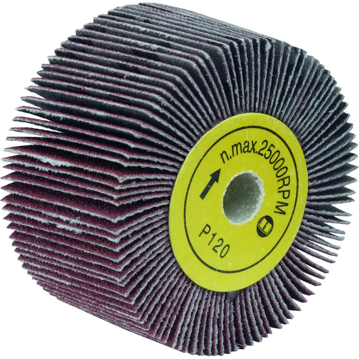 Proxxon 28562 Schleifmopwalze (Walzenschleifer, Schleifmopräder), für WAS-E u. WAS-A - Ø 50 mm, Körnung: 120