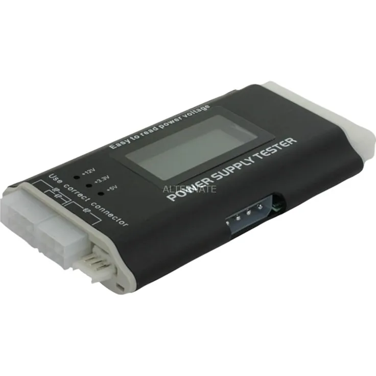 DeLOCK Netzteiltester III Messgerät, schwarz