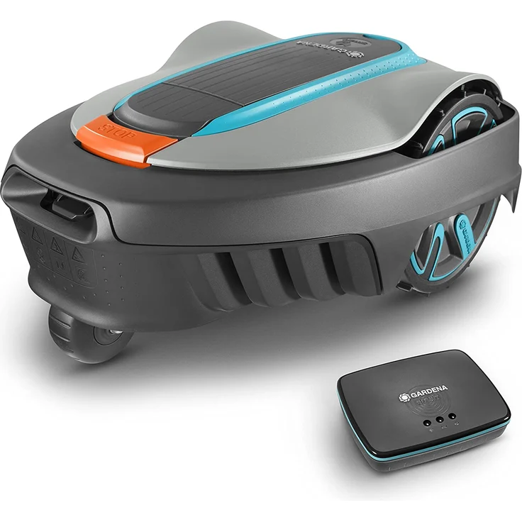 GARDENA smart SILENO city 500 Mähroboter Set Modell 2021 - 19066-20: Mähroboter bis 500 m² Rasenfläche, Steigungen bis 25 %, Schnitthöhe 20 - 50 mm, inkl. Gateway, Begrenzungskabel, Haken und Verbinder, mit App Steuerung, 17 cm Schnittbreite - Preisvergleich – Bild 1