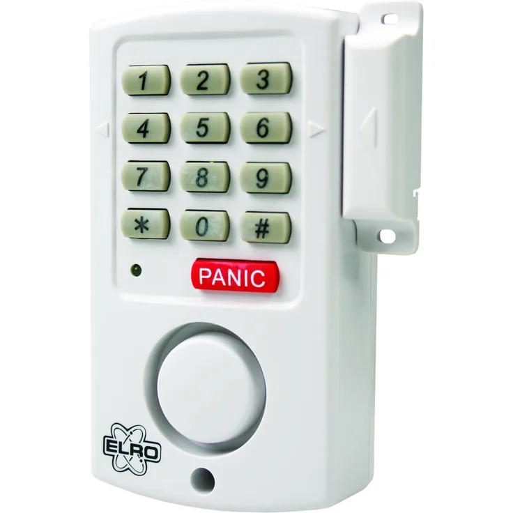 Elro Fensteralarm Türalarm, Paniktaste, einstellbarer Code, Wandmontage 95dB