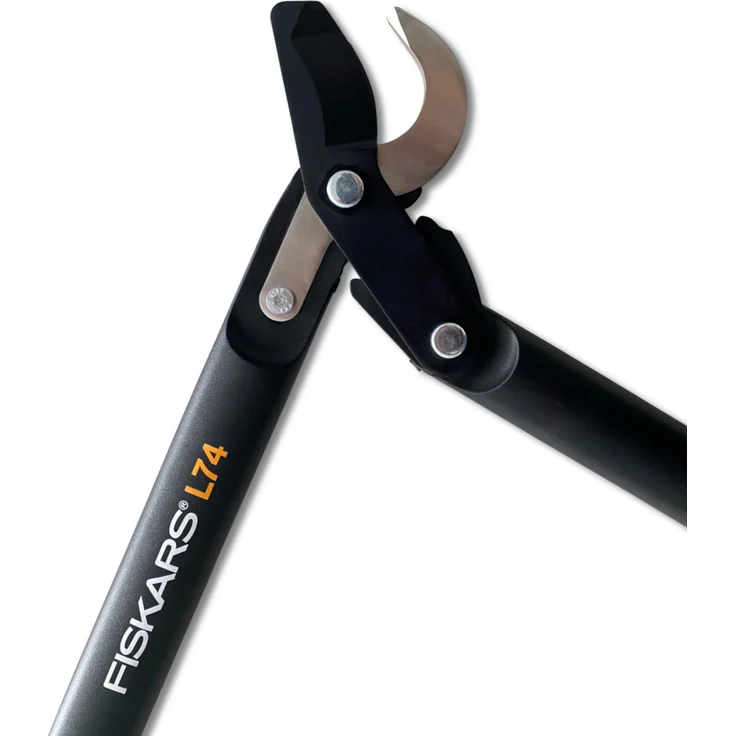 Fiskars PowerGear II Bypass-Getriebeastschere für frisches Holz, Antihaftbeschichtet, Gehärteter Präzisionsstahl, Länge 55 cm, Schwarz-Orange, L74, 1000582 – Bild 2