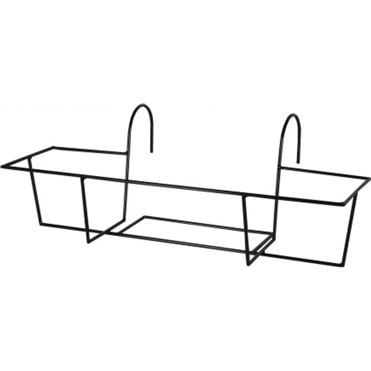 Artstone Blumenkastenhalter Amy eckig L55cm Farbe schwarz Länge 55 cm