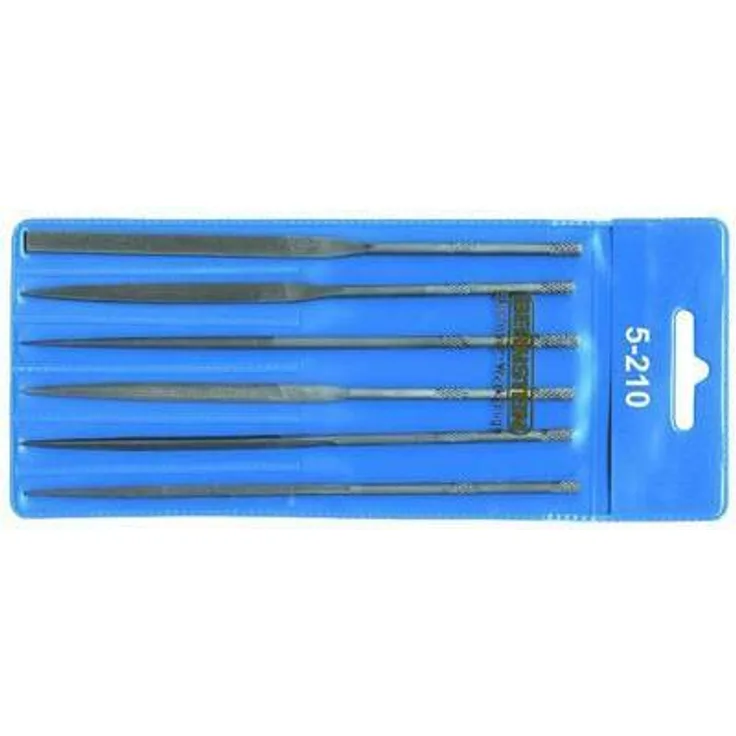Bernstein 6-teiliger Satz Nadelfeilen im Kunststoffetui, 5-210