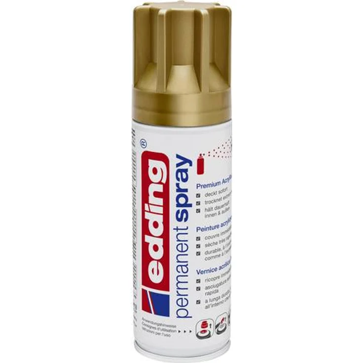 Edding 4-5200924 Spray 5200 Farbe: reichgold seidenmatt 200ml – Bild 1