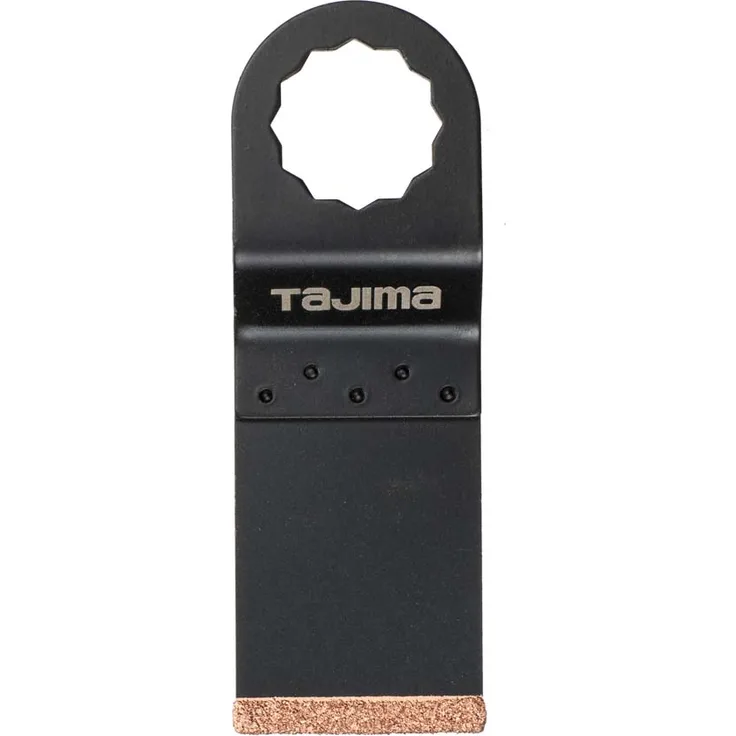 Tajima Sägezubehör Multitool Hartmetallbeschichtung Sternaufnahme für hartnäckige Materialien, Beton, Fliesen, Sägeblatt: 32,5 mm, SCA325
