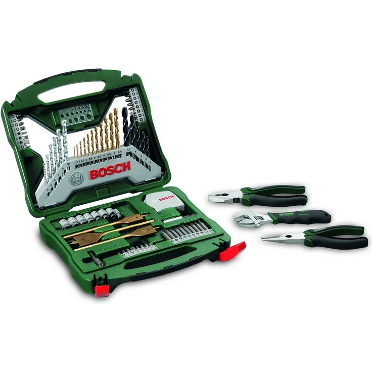 BOSCH 70-teiliges X-Line Set und Zange, 2607017197