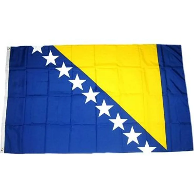 Flaggenking Bosnien Herzegowina Flagge-Fahne, mehrfarbig, 150 x 90 x 1 cm, 17002