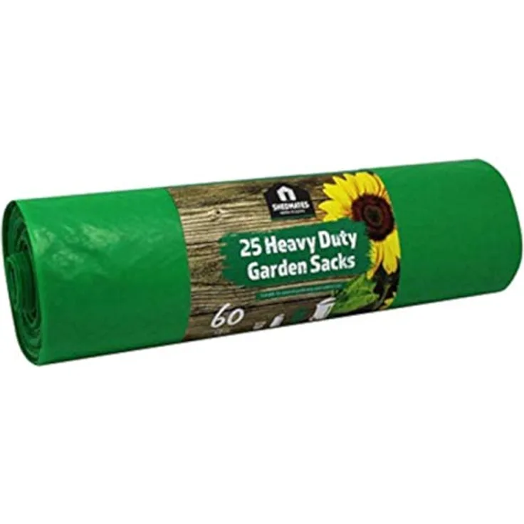 Kingfisher BBGS1 60Â Liter Gartenmüllsäcke, strapazierfähigÂ Â Grün (25Â Stück)