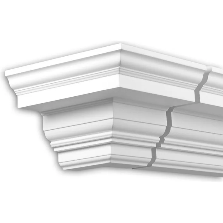 Profhome Decor - Außenwinkel 432312 Außenstuck Eckelement Fassadenelement Zeitloses Klassisches Design weiß