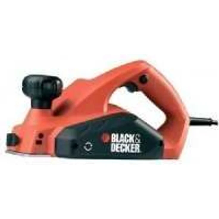 Black+Decker Hobel (mit Zubehör, 750 Watt, Hartmetall-Wendemesser, umstellbarer Spanauswurf, Staubfangbeutel) KW750K – Bild 1