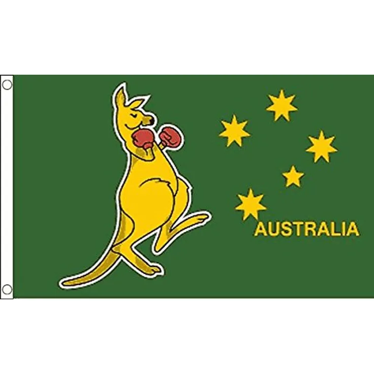 Boxen Känguru klein Flagge