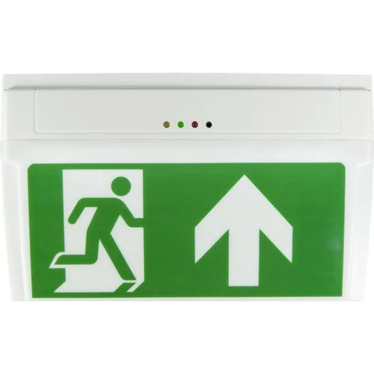 B-SAFETY BR530030 LED Fluchtweg-Notbeleuchtung Deckenaufbaumontage, Wandaufbaumontage Ausgang, Rettungsweg, rechts, links
