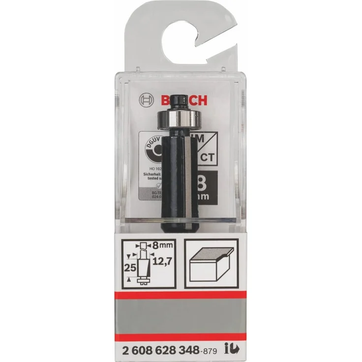 Bosch Professional Bündigfräser Standard for Wood (für Holz, Ø 12,7 mm, Arbeitslänge 25 mm, 8mm Schaft Zubehör Handfräse) – Bild 3