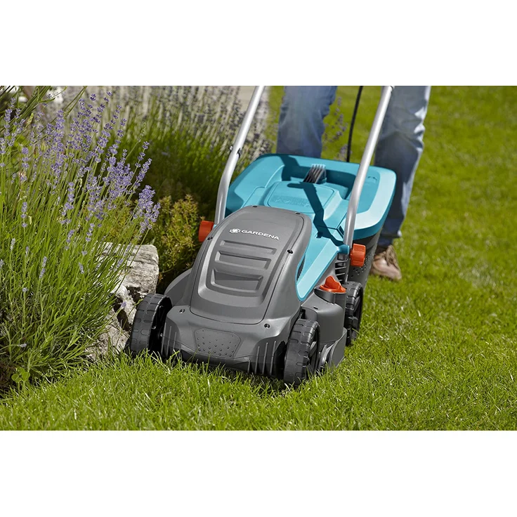 GARDENA PowerMax 1200-32 Elektrorasenmäher: Rasenmäher bis 300 m², 32 cm Schnittbreite, 30 l Fassungsvolumen, Schnitthöhe 20-60 mm, klappbares Gestänge, ergonomischer Handgriff - 5032-20 - 05032-20 – Bild 6