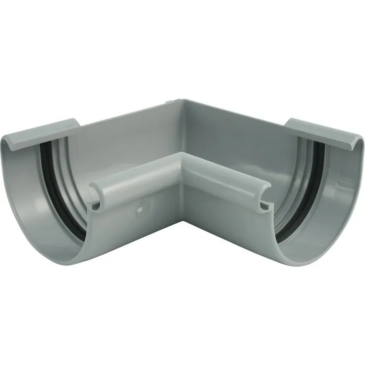 Marley Rinnenwinkel NW 100 mm, Innenecke, 90°, halbrund, grau 